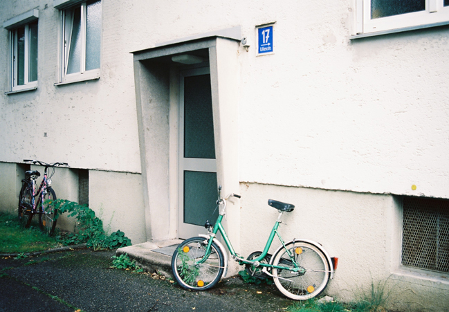 entrance and bike